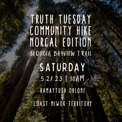 Truth Tuesday Hike NorCal flyer